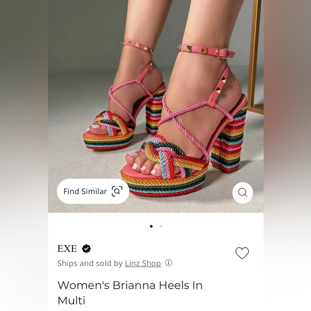 EXE    
Women's Brianna Heels In Multi Color new no box size 7